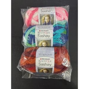 3 Skein Red Heart Boutique Sashay Yarn - Tutu, Twist & Salsa